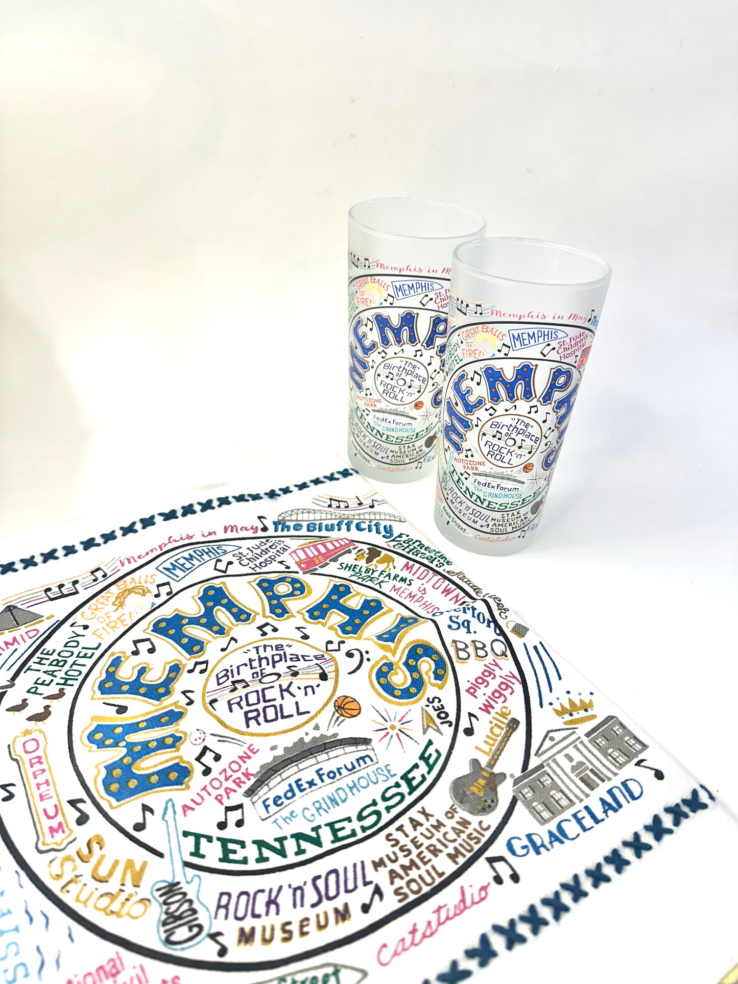 Memphis Drinking Glass