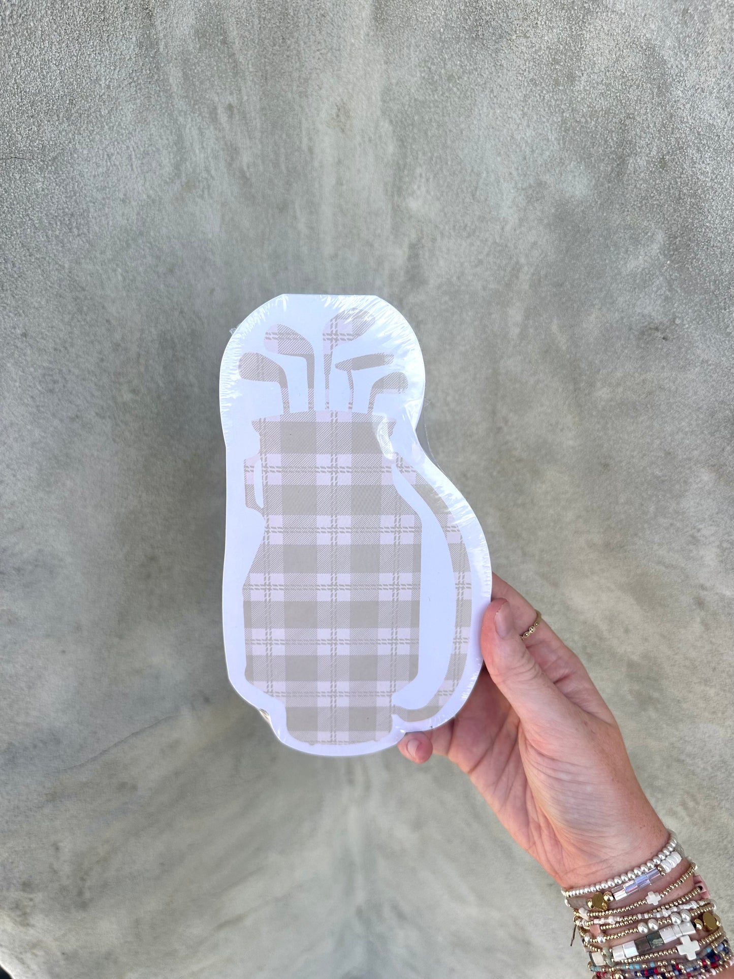 Golf Die Cut Notepad