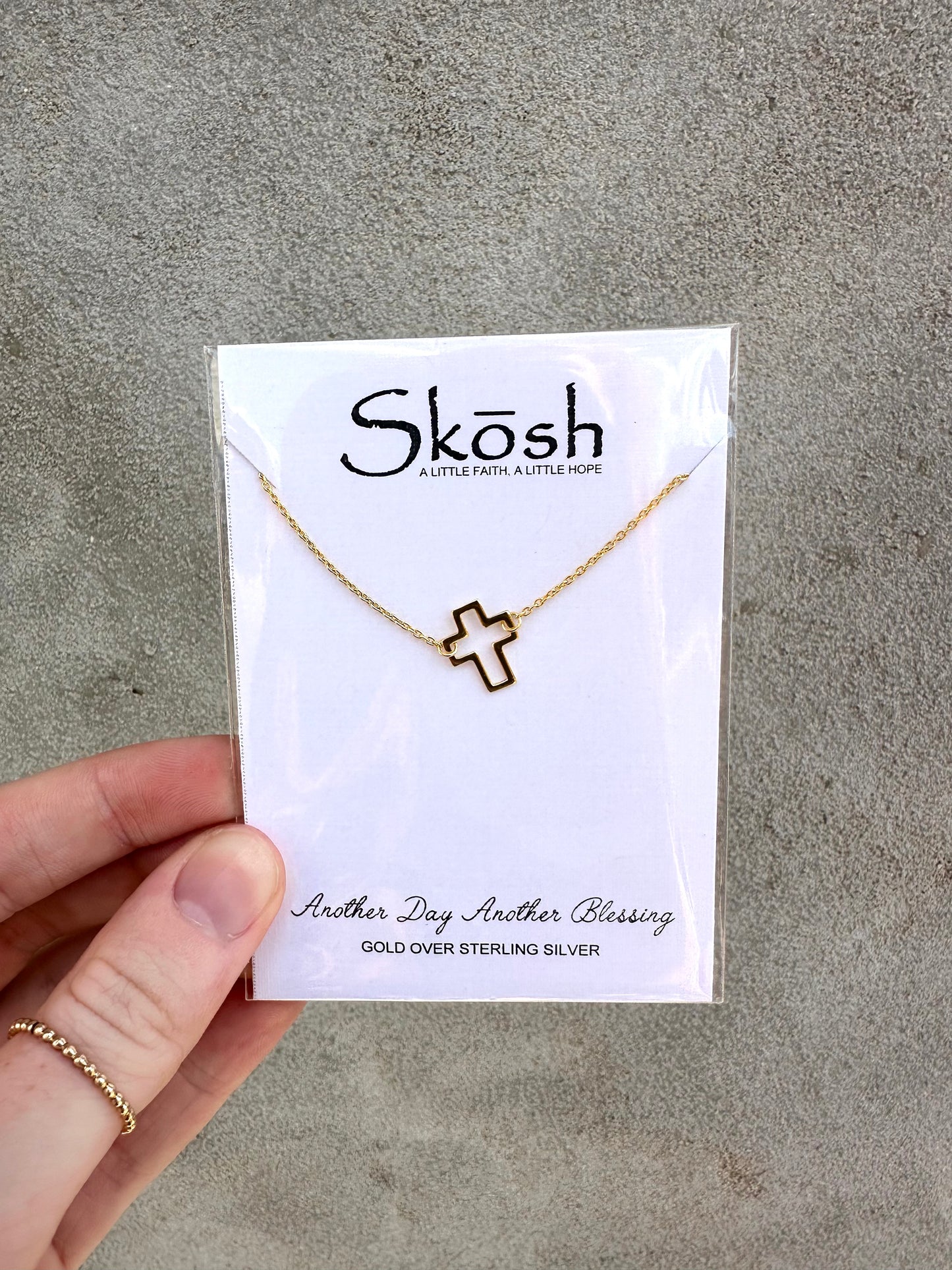 Open Cross Necklace