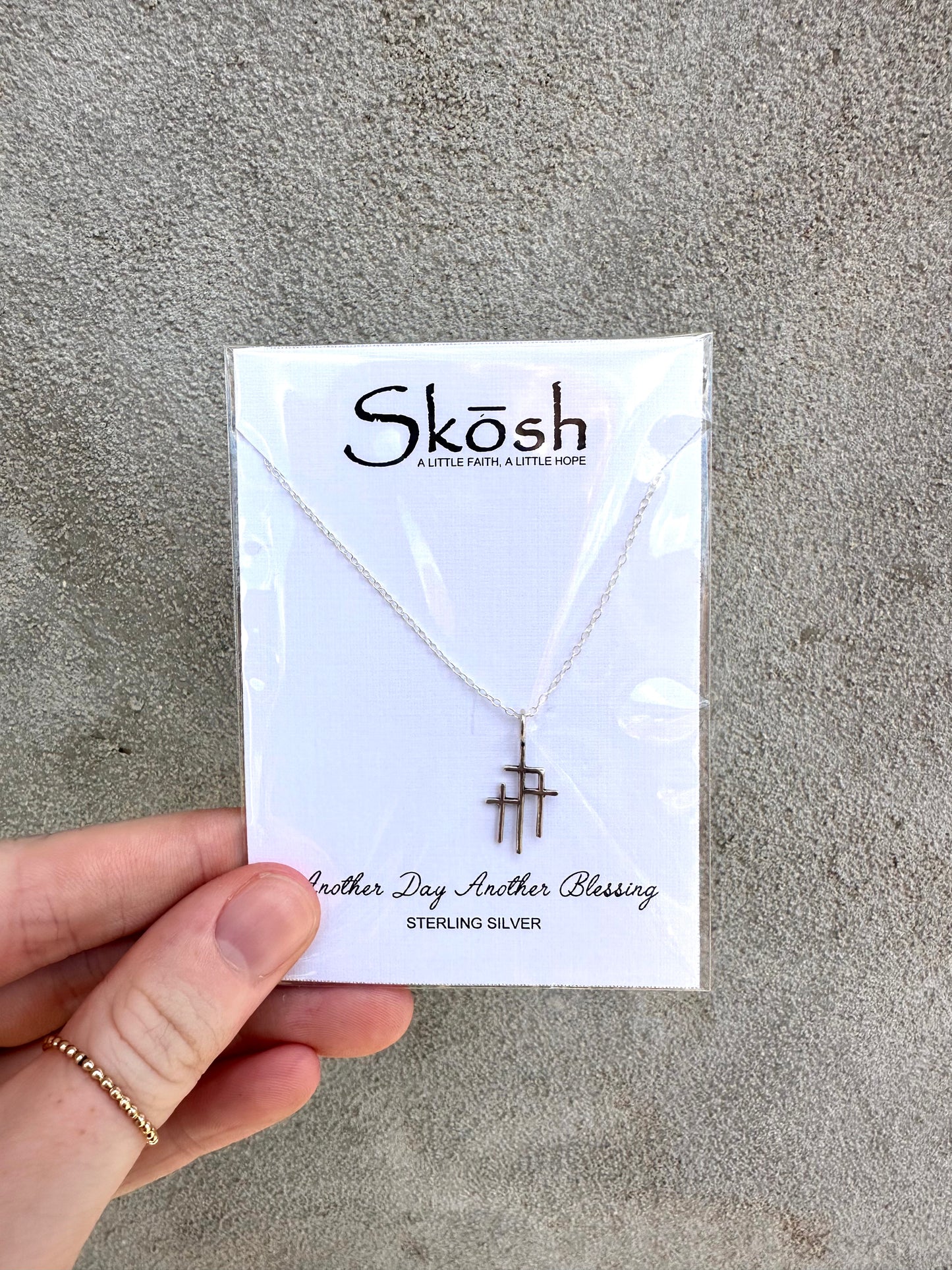 Trinity Cross Necklace