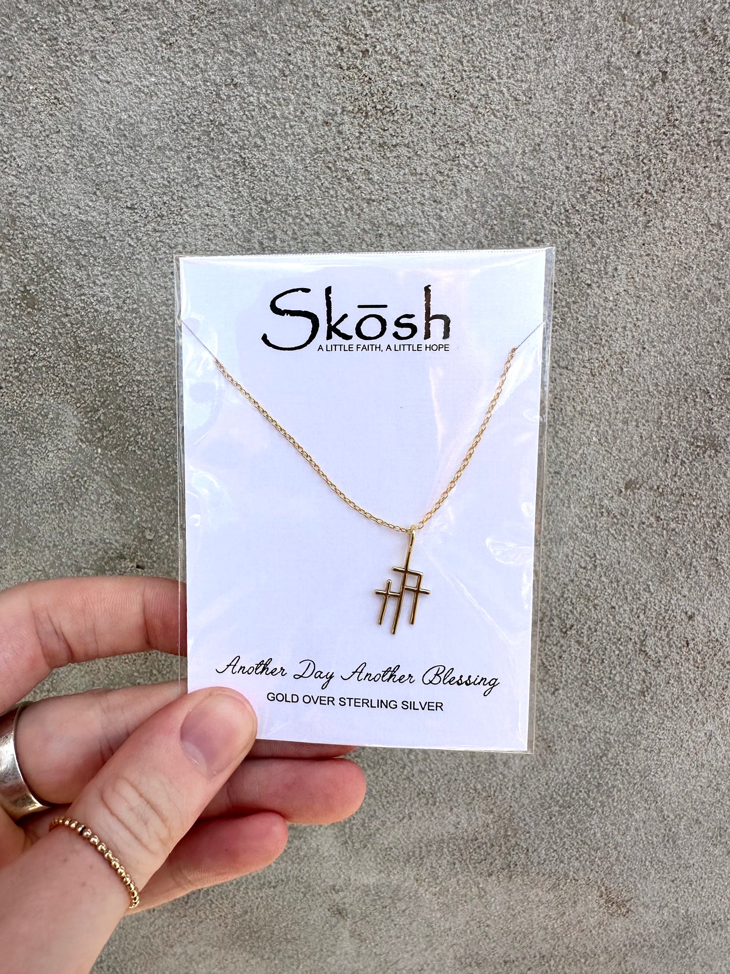 Trinity Cross Necklace