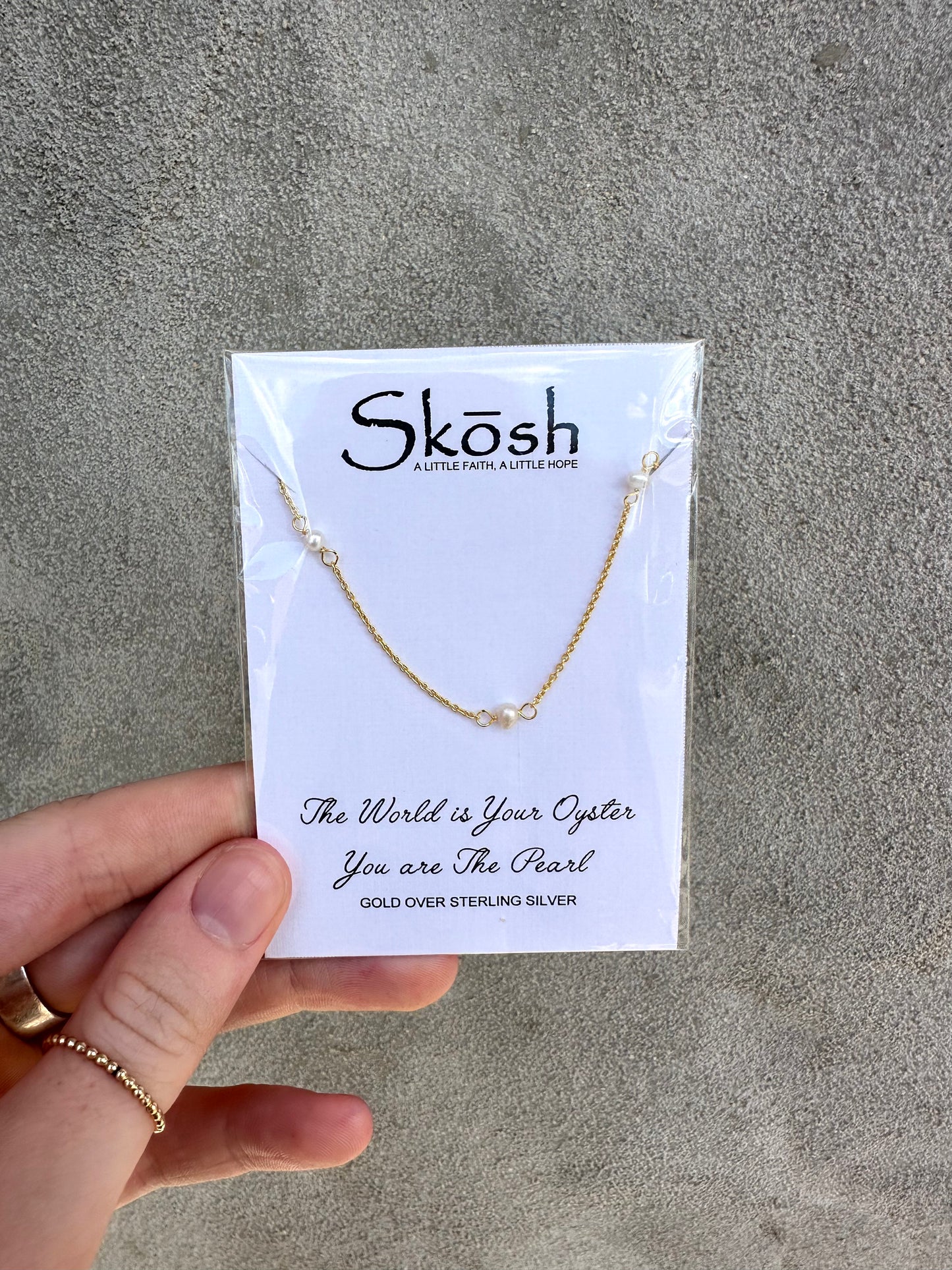 Pearl Station Necklace