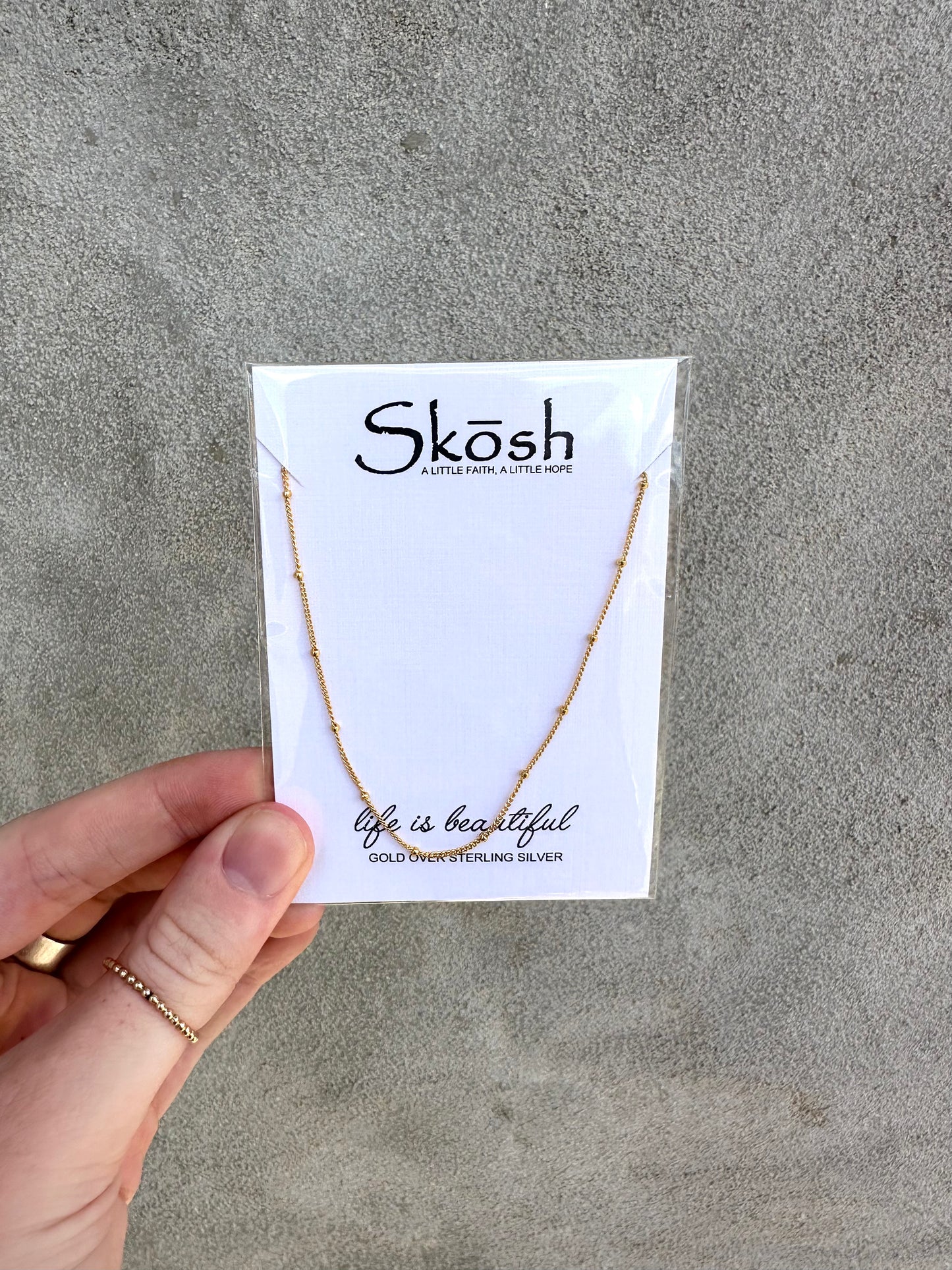 Gold Satellite Necklace