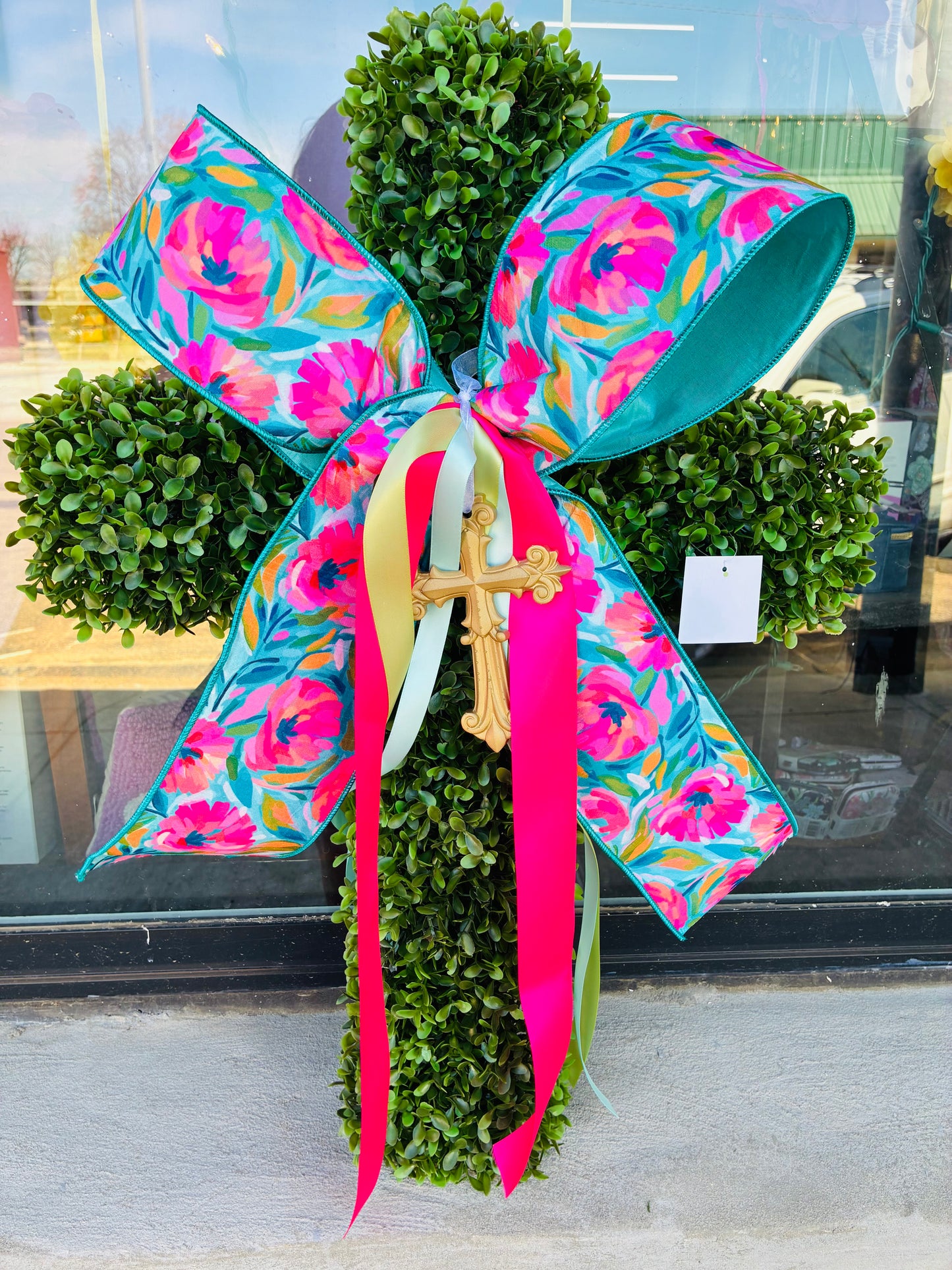 Preserved Boxwood Cross