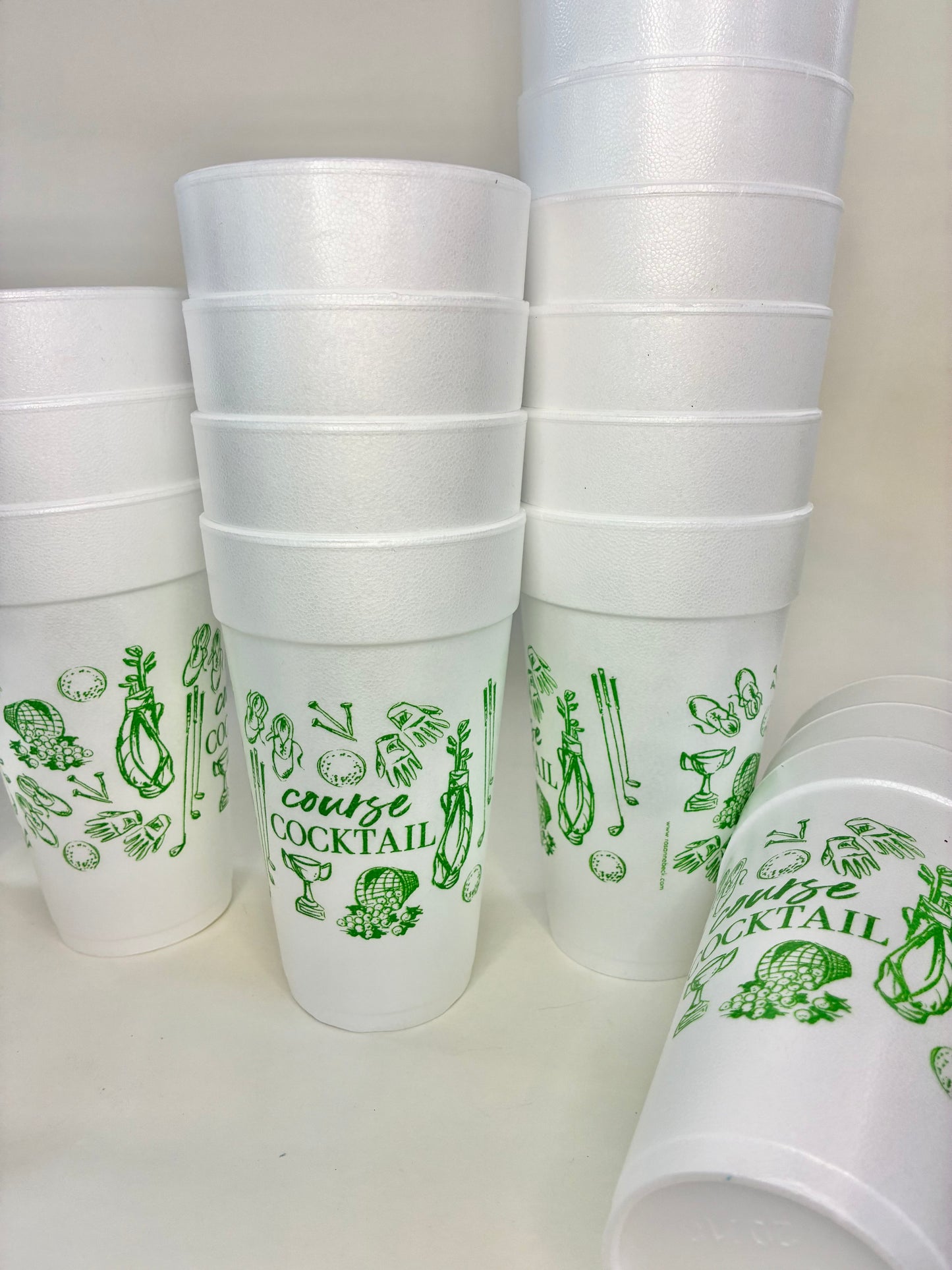 Course Cocktail Styrofoam Cups
