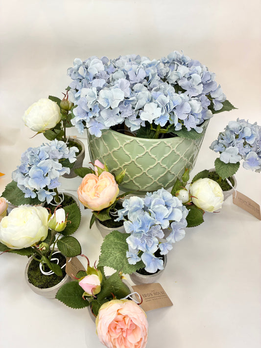 Sage Green & Taupe Pot