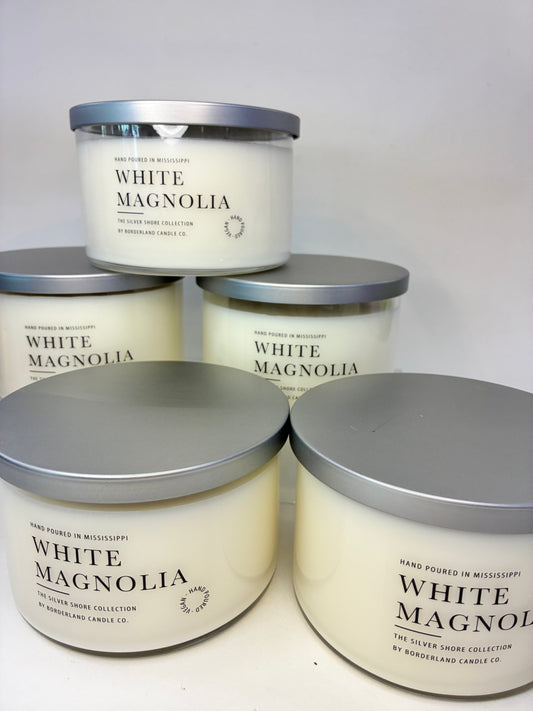 White Magnolia 3 Wick Candle