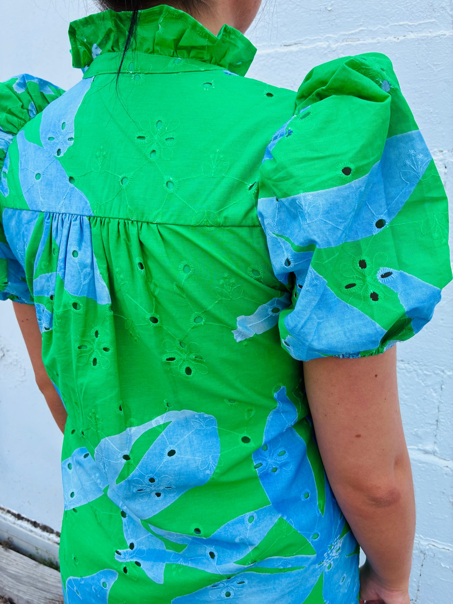 Palmer Blue/ Green Maxi Dress