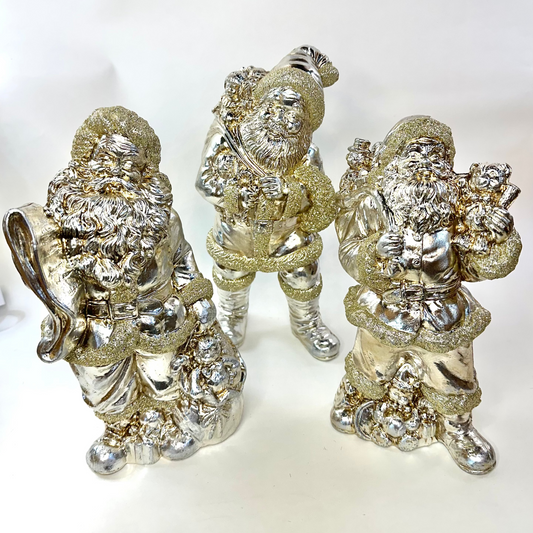 10" Vintage Santa Figurines