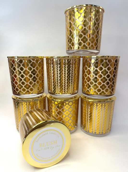 Luxe Gold Pattern Candle