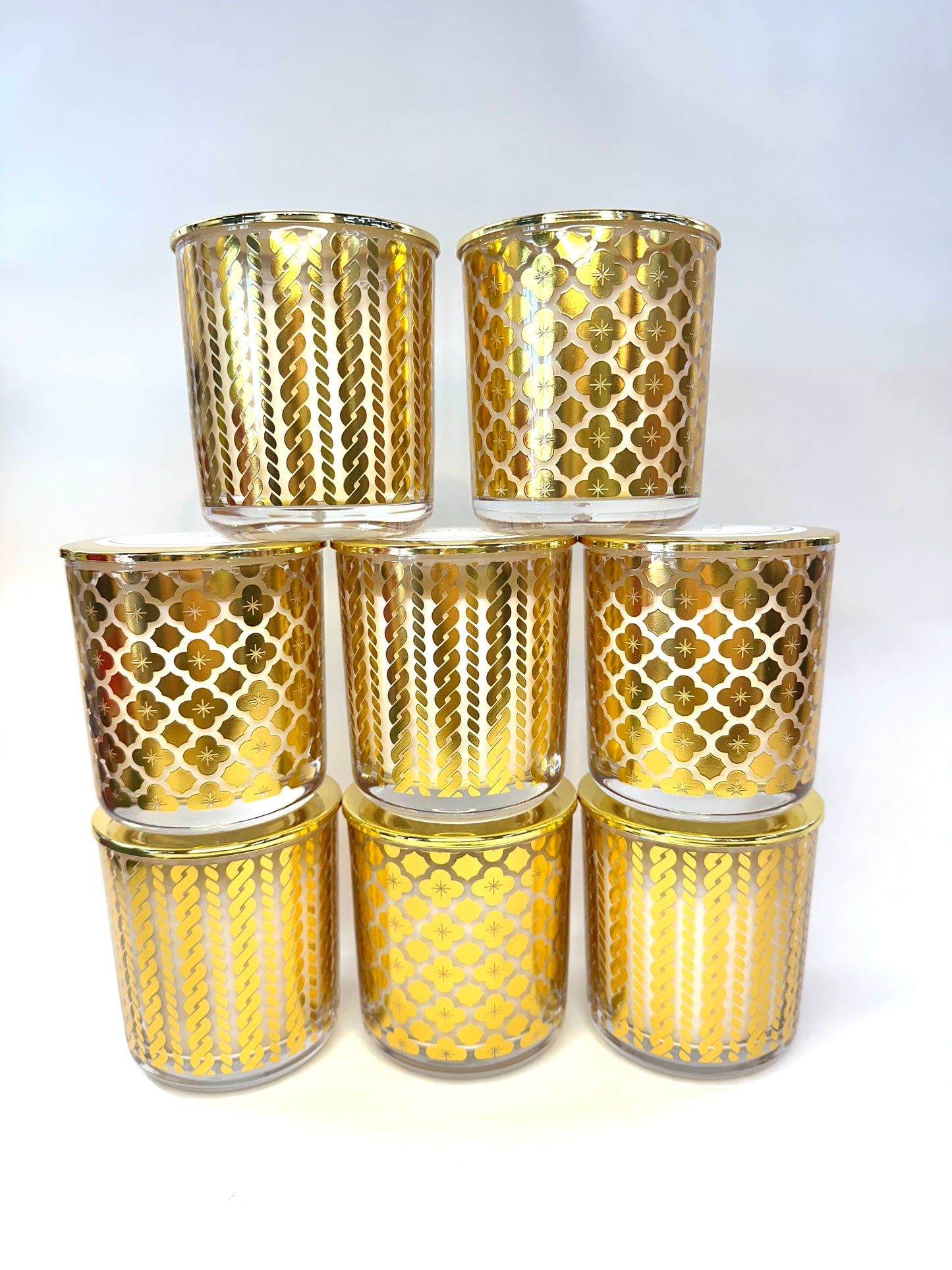Luxe Gold Pattern Candle