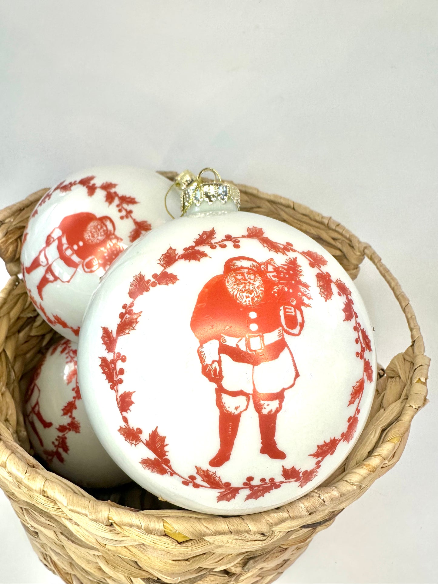 Yuletide Ball Glass Ornament