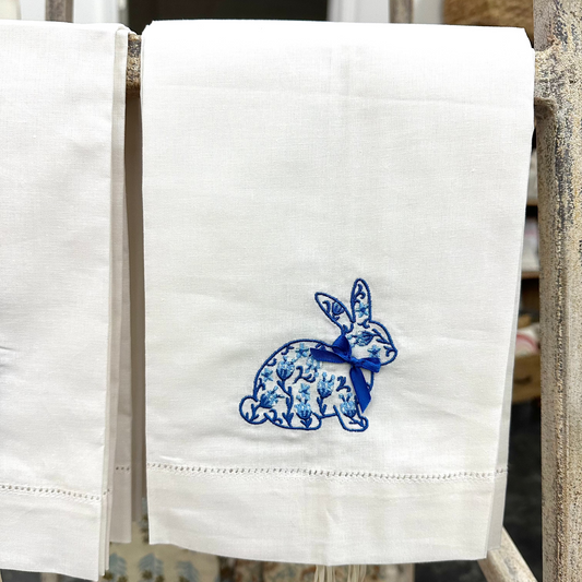 Chinoiserie Bunny Towel