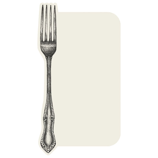 Vintage Fork Table Card