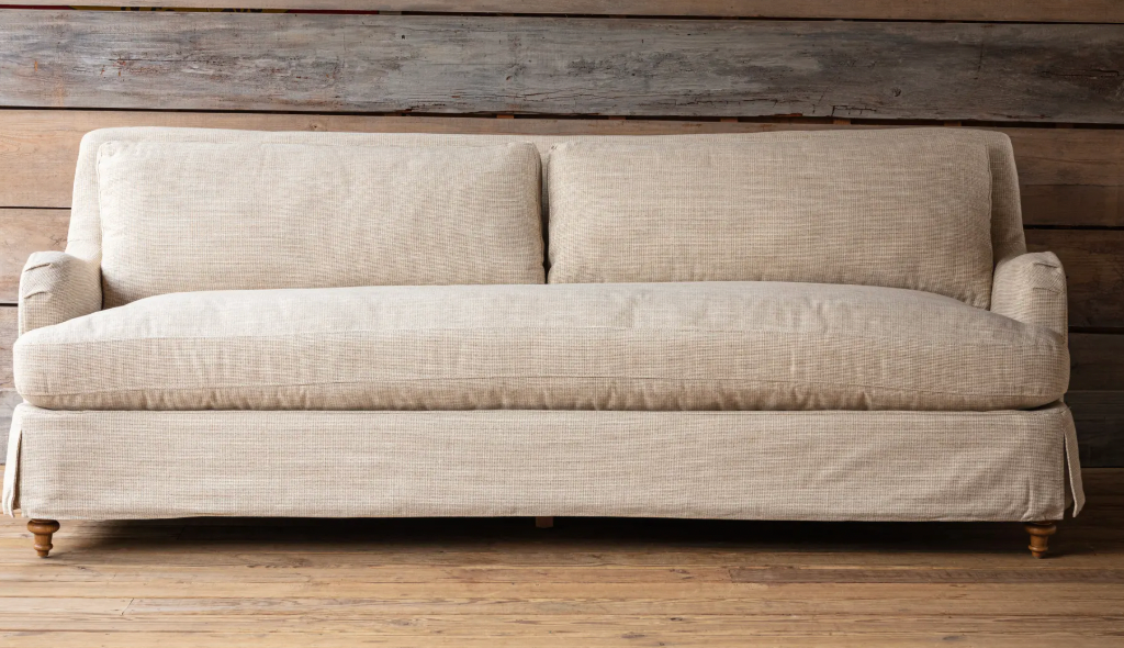 Houndstooth Slip Cover Sofa 91"