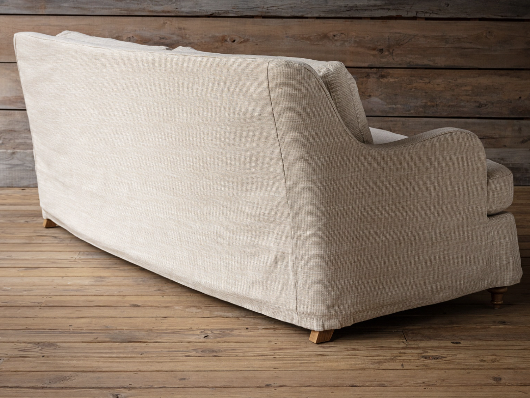 Houndstooth Slip Cover Sofa 91"