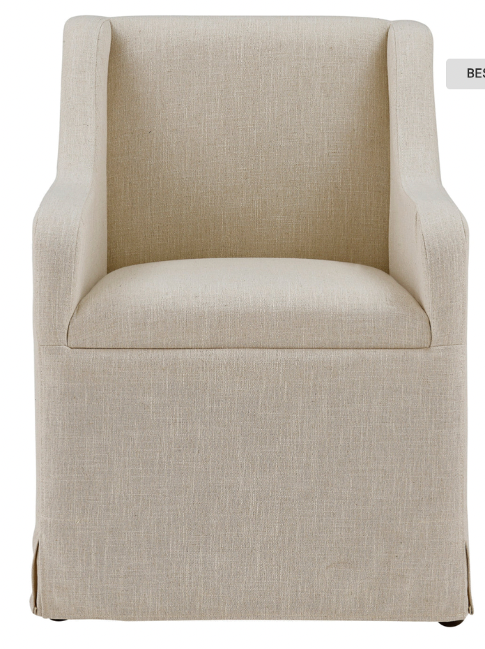 Barber Dining Chair- Putty