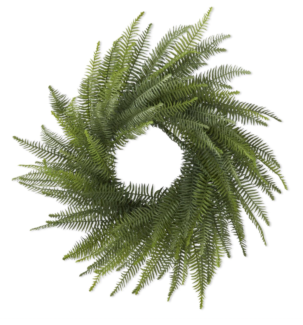 36" Fern Wreath on Vine Base
