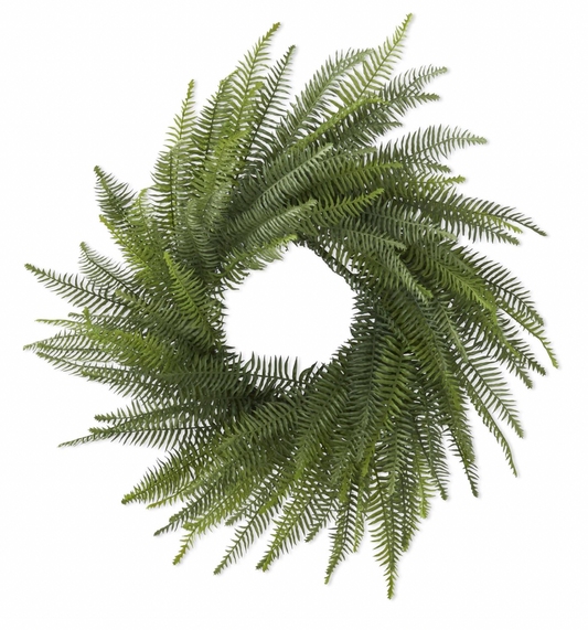 36" Fern Wreath on Vine Base