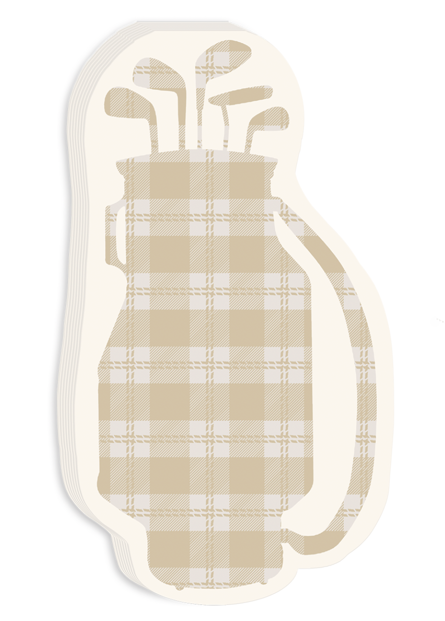 Golf Die Cut Notepad