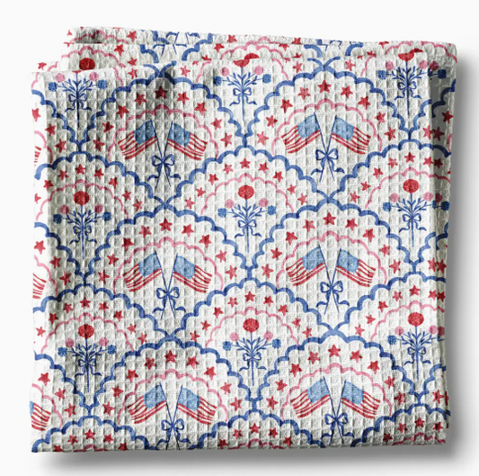 American Flag Bunting Towel