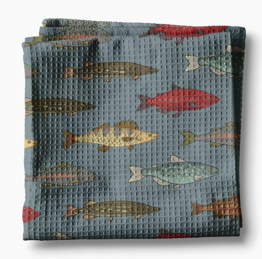Blue Fish Towel