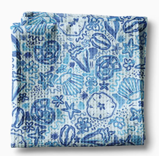 Seashell Collage Towel