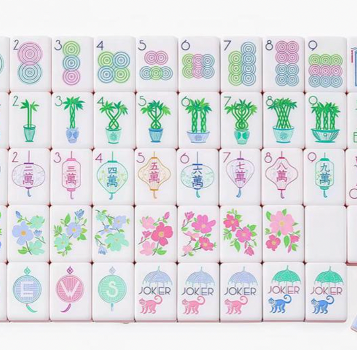 Bloom & Bamboo Mahjong Tiles