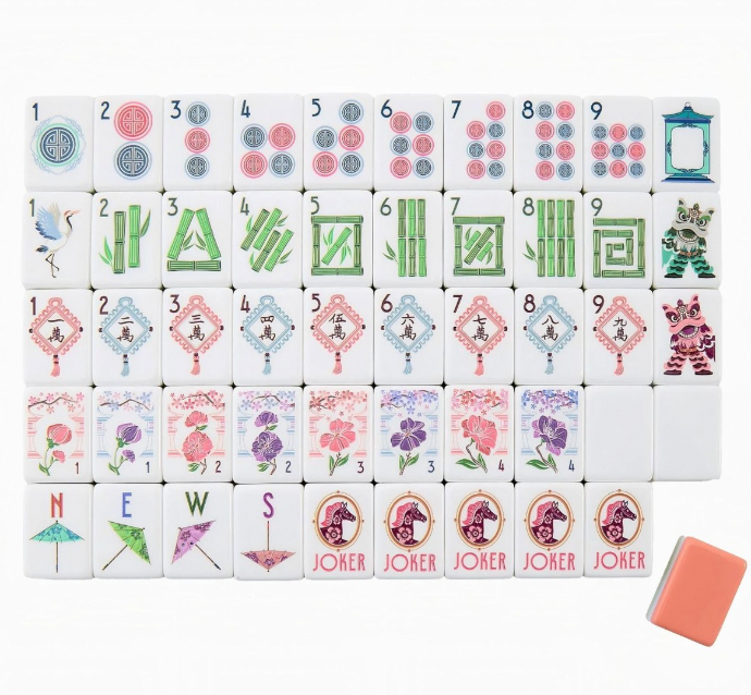 Melon Cabana Mahjong Tiles