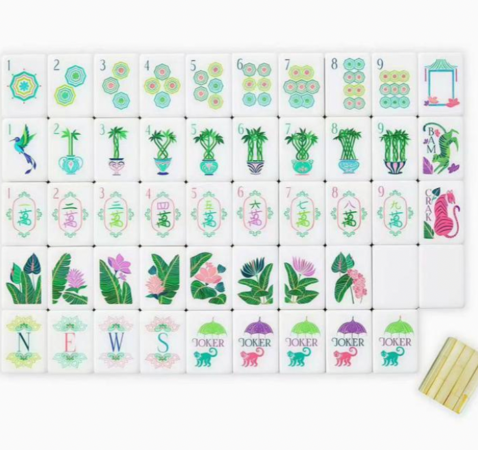 Green Palms Mahjong TIles