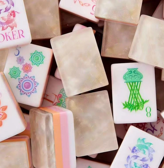 Strawberry Pearl Mahjong Tiles
