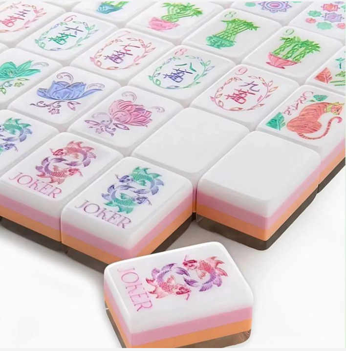 Strawberry Pearl Mahjong Tiles