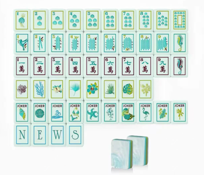 Seaside Mahjong Tiles