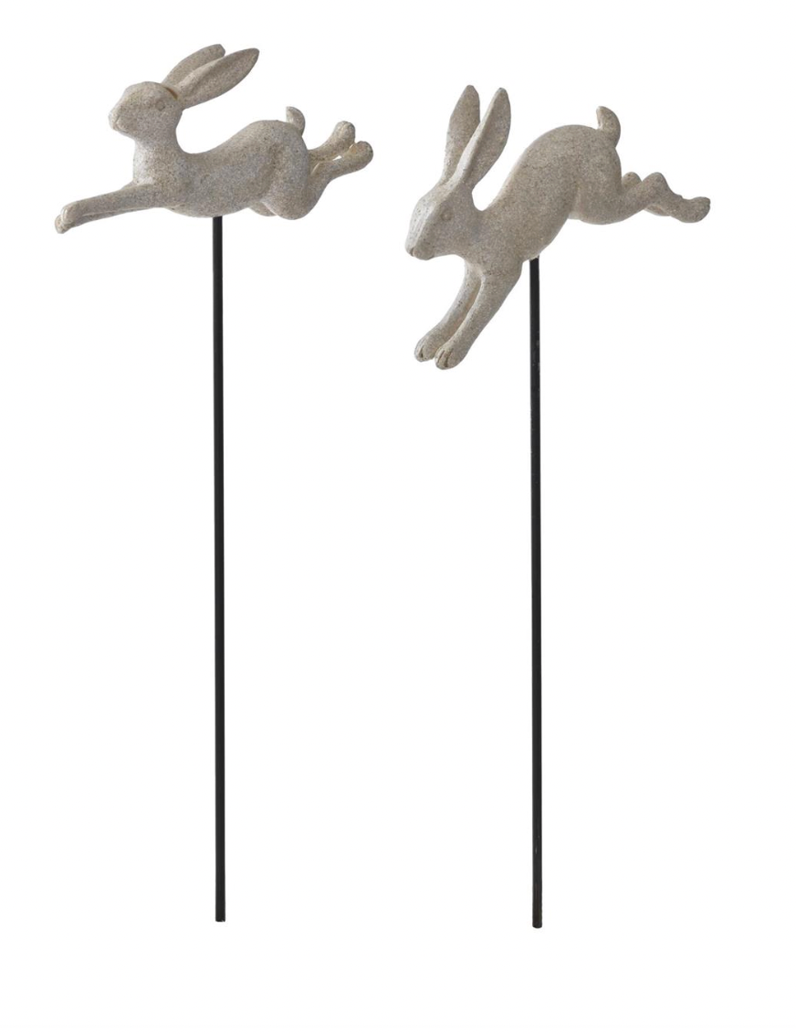 Resin Faux Stone Running Rabbit Picks