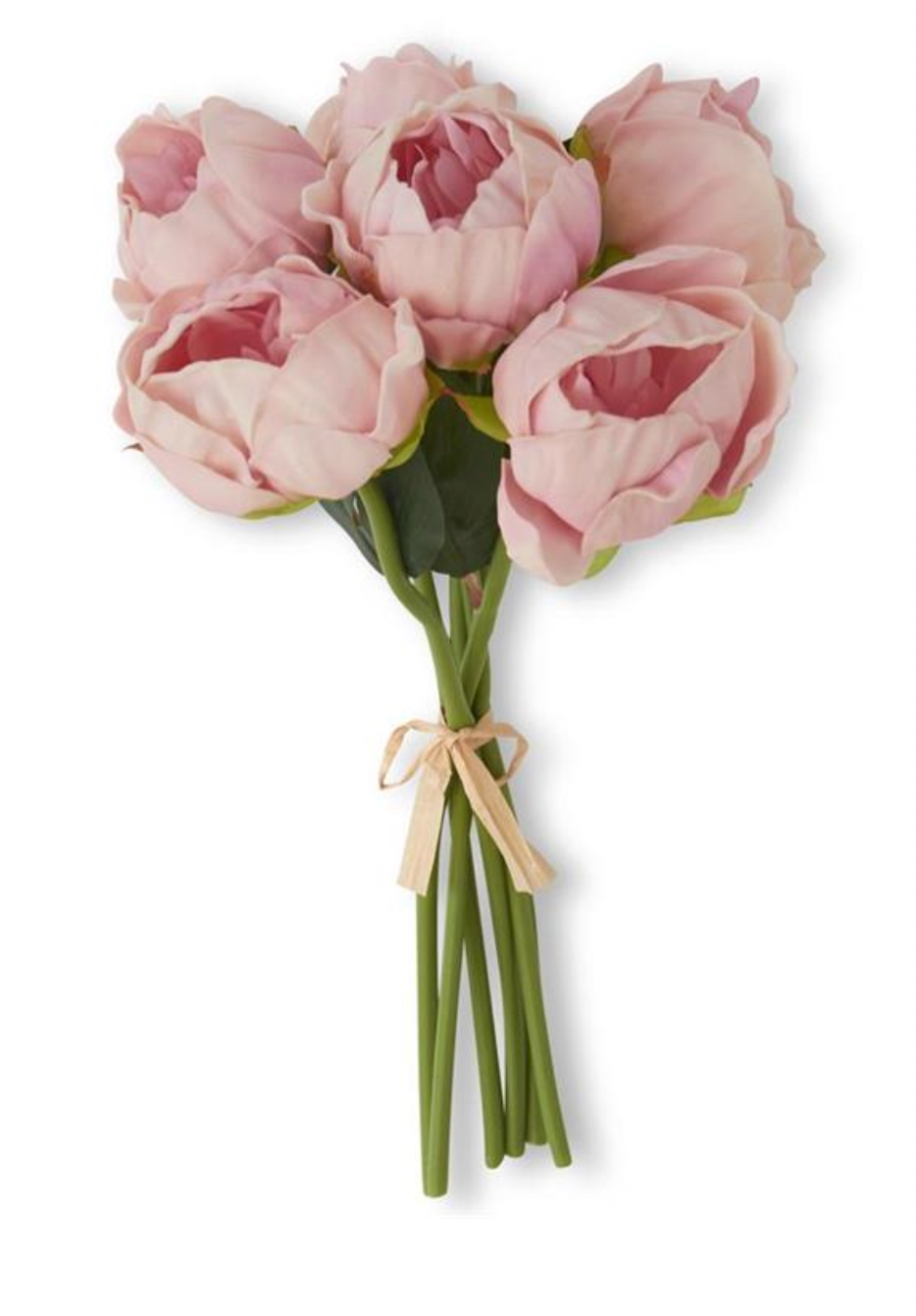 Pink Real Touch Peony Bundle 12" (6 Stems)