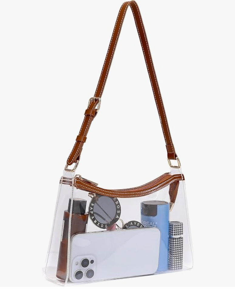 Clear Stadium Hobo Bag
