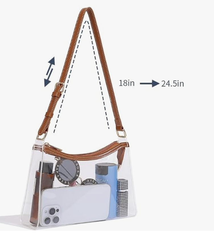 Clear Stadium Hobo Bag