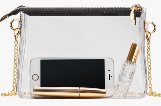 Zippered Crossbody Clear Bag