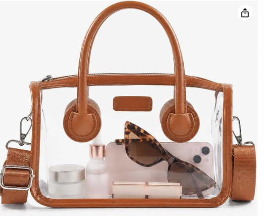 Clear Structured Tote with Handles