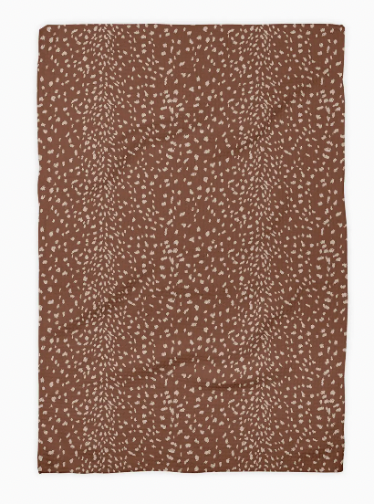 Deer Print Waffle Towel