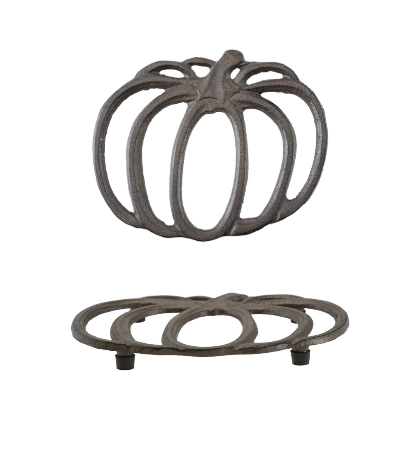 Cast Iron Pumpkin Shaped Trivet