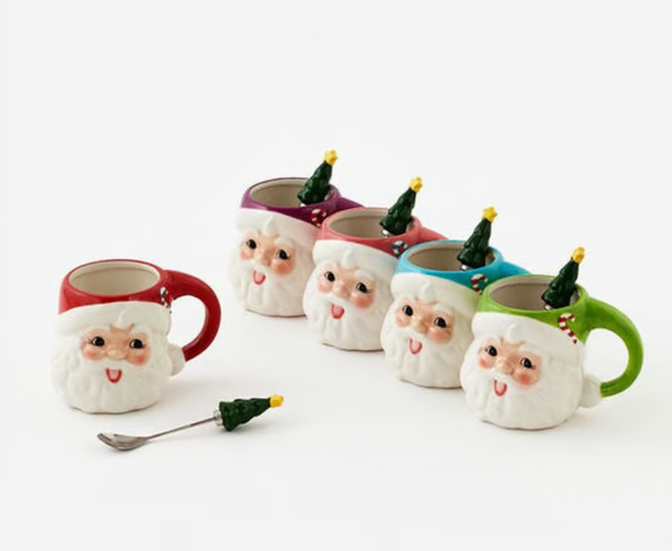 Santa Mug w/ Spoon