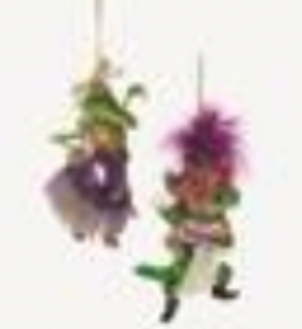 Mardi Gras Crocodile Ornament