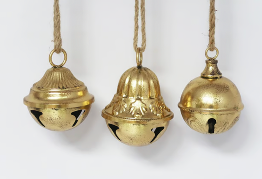 Ornate Brass Bell Ornament