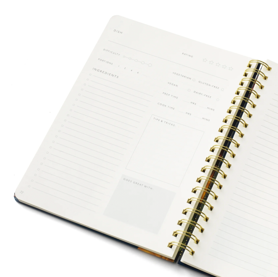Recipe Journal Notebook