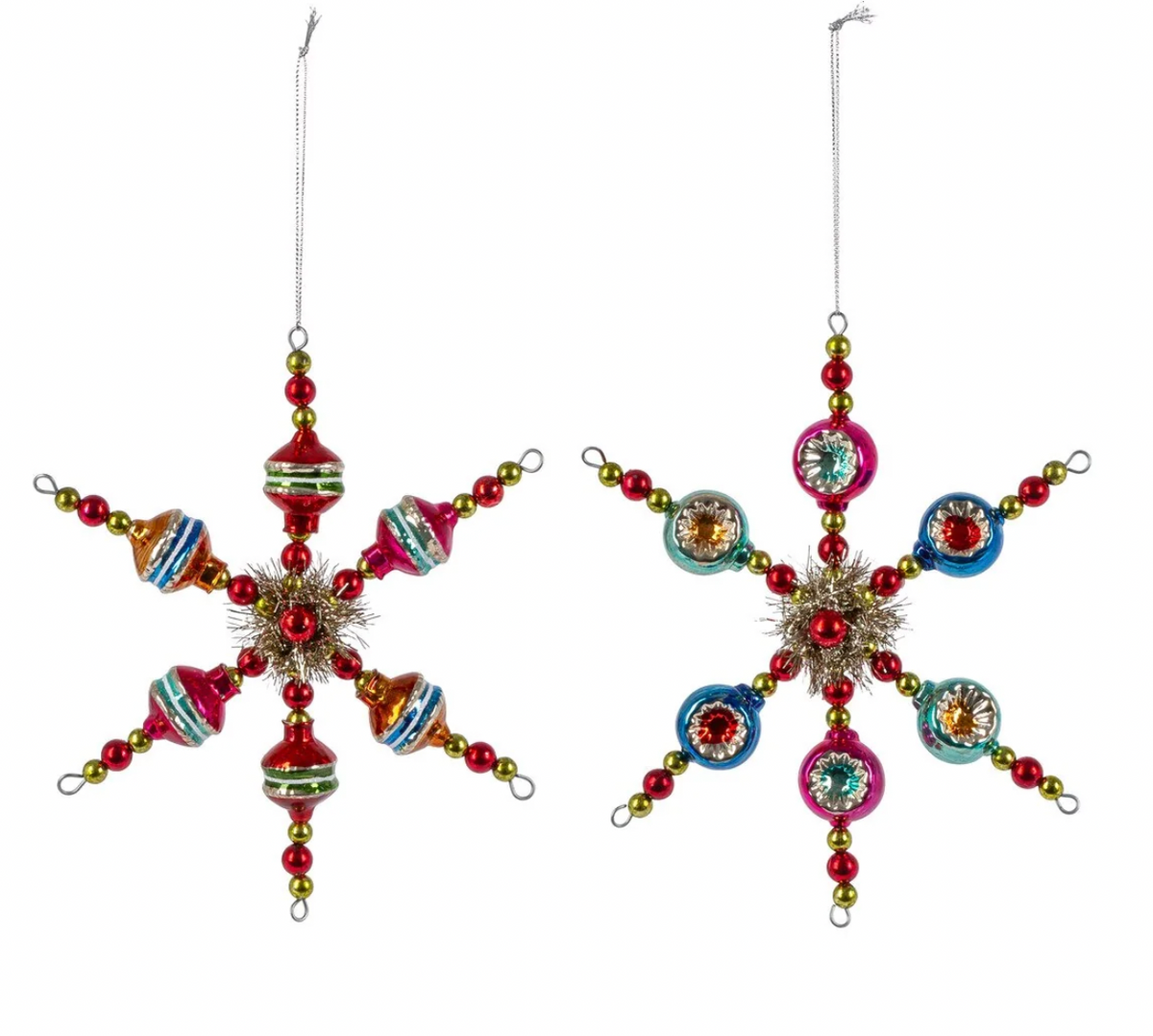 Retro Snowflake Ornaments