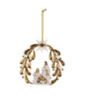 Resin Nativity Scene Ornament