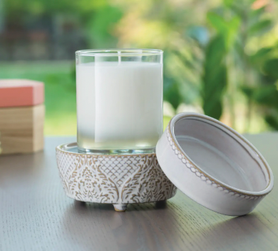 Vintage White 2 in 1 Candlewarmer
