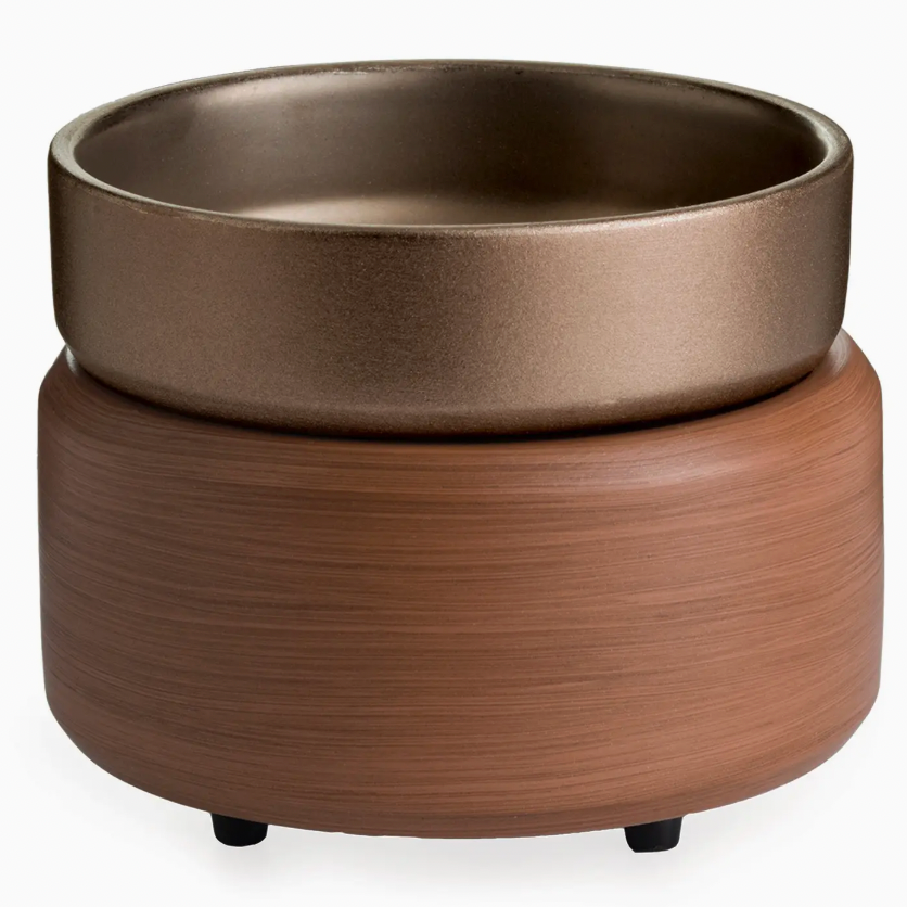 Pewter Walnut 2 in 1 Candlewarmer
