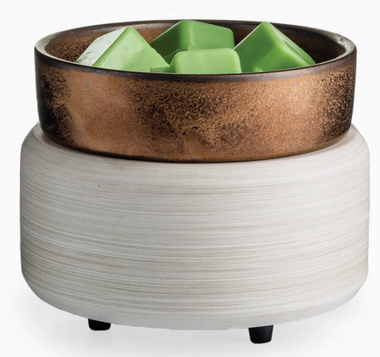 White Washed 2 in 1 Candlewarmer